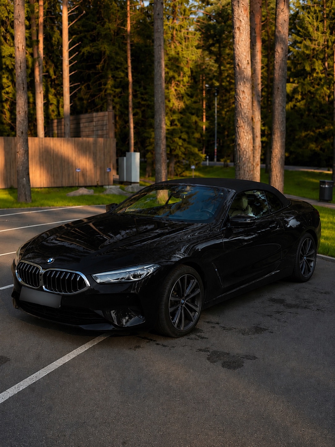 BMW 8 Series до оклейки, чёрный кузов