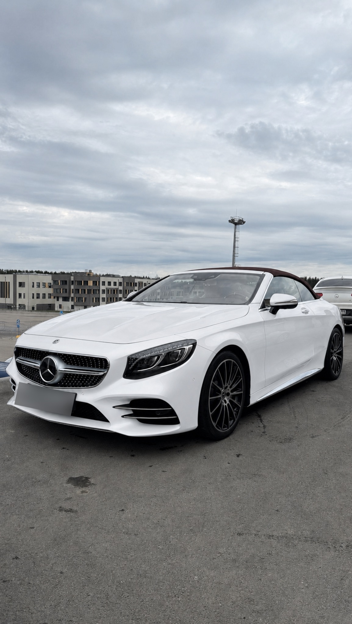 Mercedes-Benz S-Class Cabrio до оклейки, белый кузов